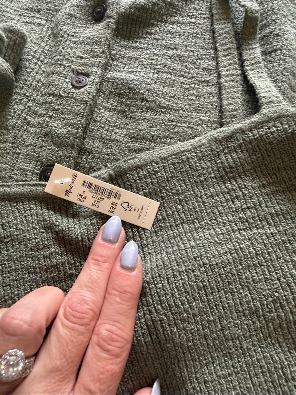 Women's Knit Cardigan & Tank Set in Sage Green - Picture 3 of 7
